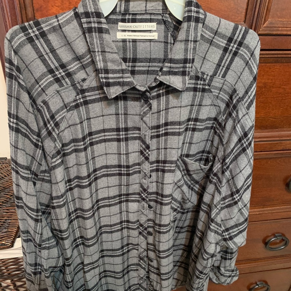 Urban Outfitters Black & Flannel Shirt